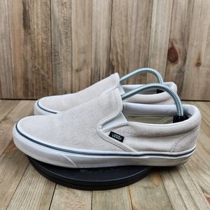 Vans Men's Cream Slip-On Shoes